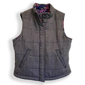 Levi’s Women’s Vest Jacket Snap Buttons Size Small S Gorgeous Floral Lining NWT